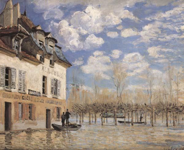 Alfred Sisley Flood at Port-Marly Norge oil painting art